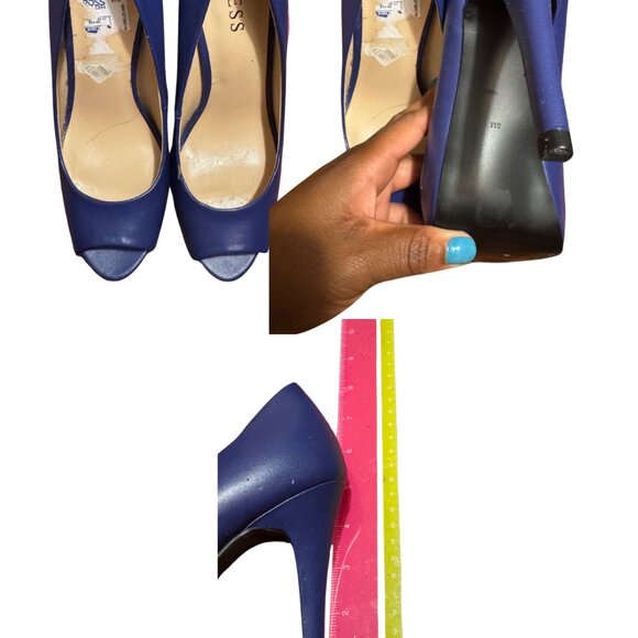 Guess Blue Heels Size 8 - Picture 2 of 4